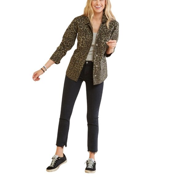 Good American Leopard Utility Jacket - Picture 2 of 13